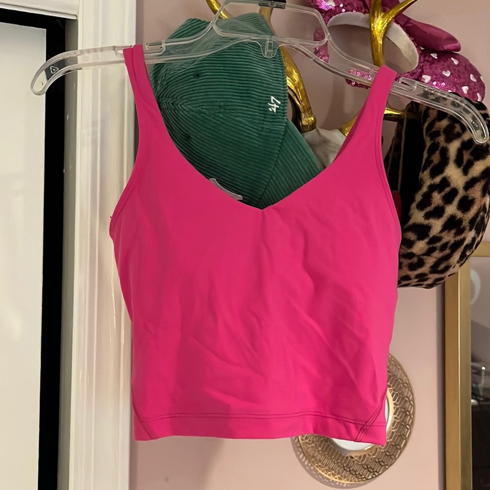 Hot pink lululemon align tank